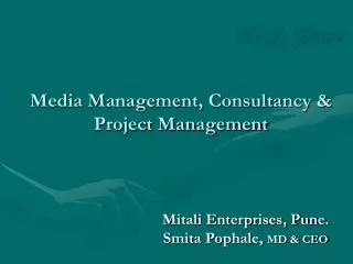 Media Management, Consultancy &amp; Project Management
