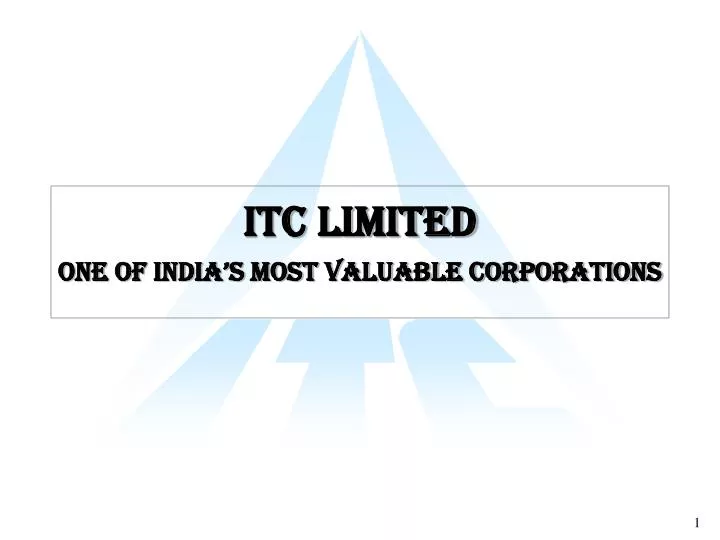 itc limited one of india s most valuable corporations