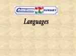 Languages - slide 1