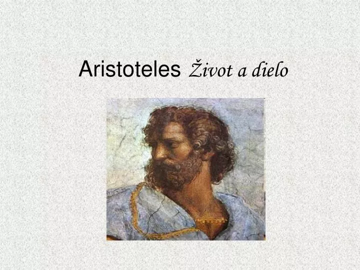 aristoteles ivot a dielo