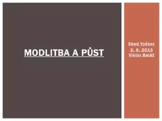 modlitba a p st