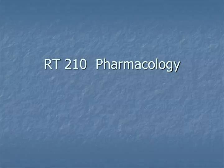 rt 210 pharmacology
