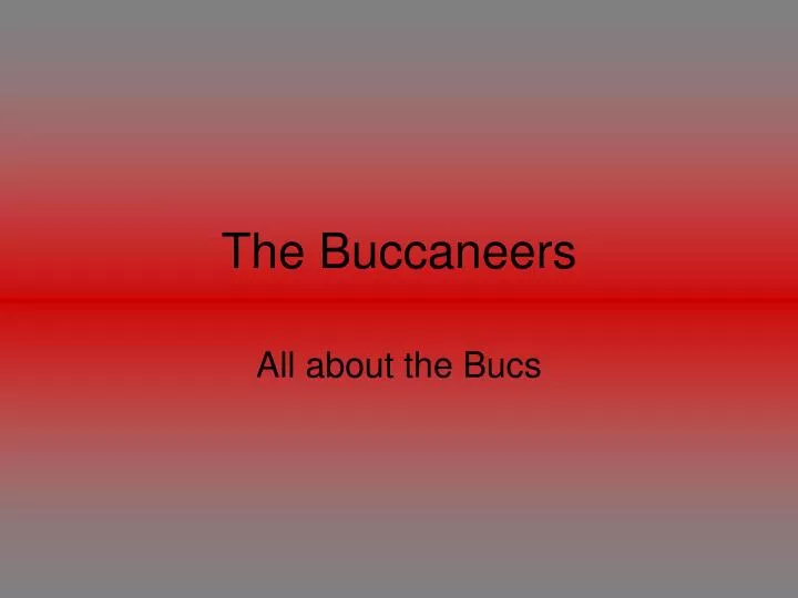 the buccaneers