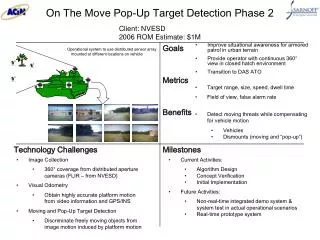 On The Move Pop-Up Target Detection Phase 2
