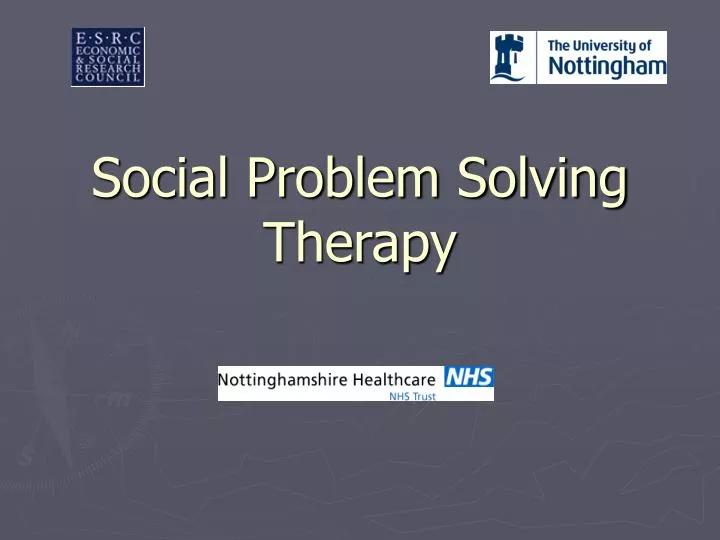 problem solving therapy ppt