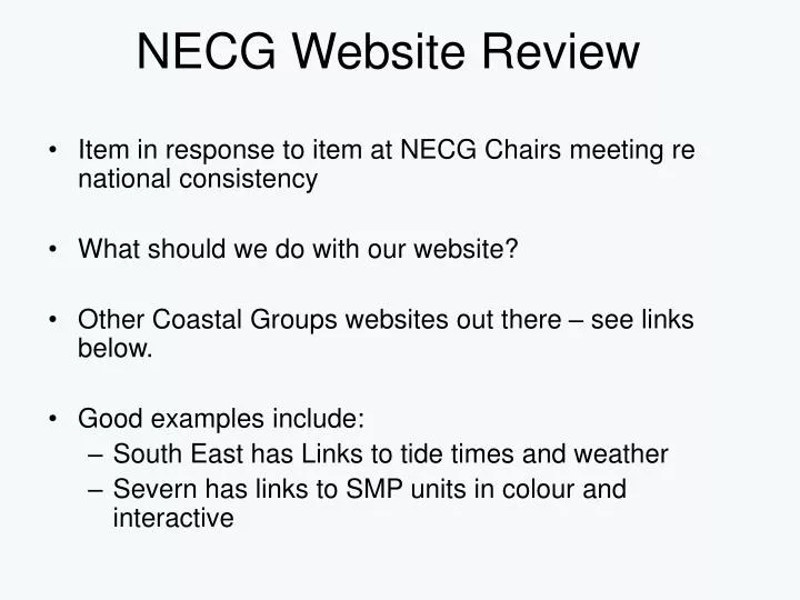 necg website review