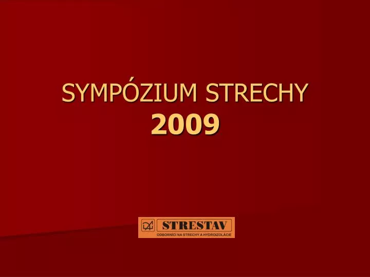 symp zium strechy 2009