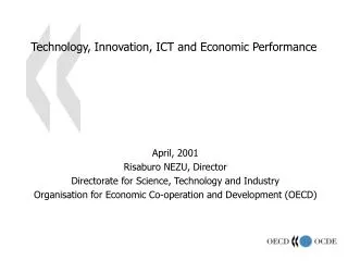 Technology, Innovation, ICT and Economic Performance