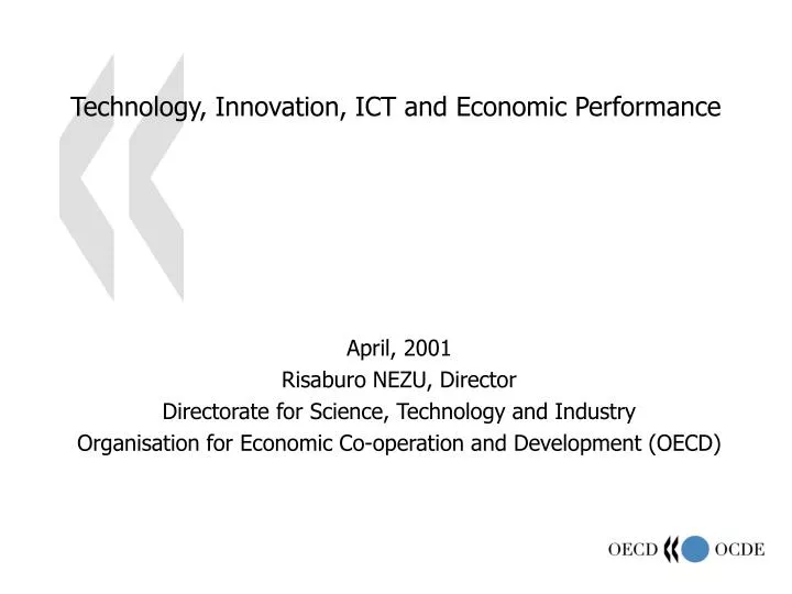 technology innovation ict and economic performance
