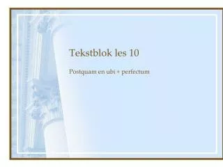 tekstblok les 10