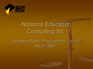 National Education Consulting Inc.