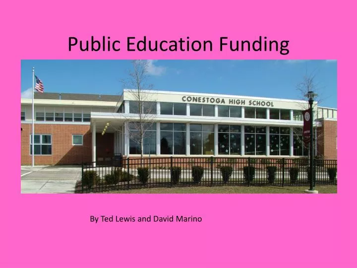 public education funding