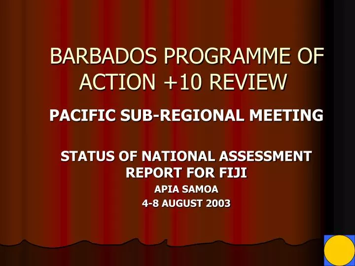 barbados programme of action 10 review