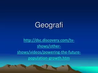 geografi