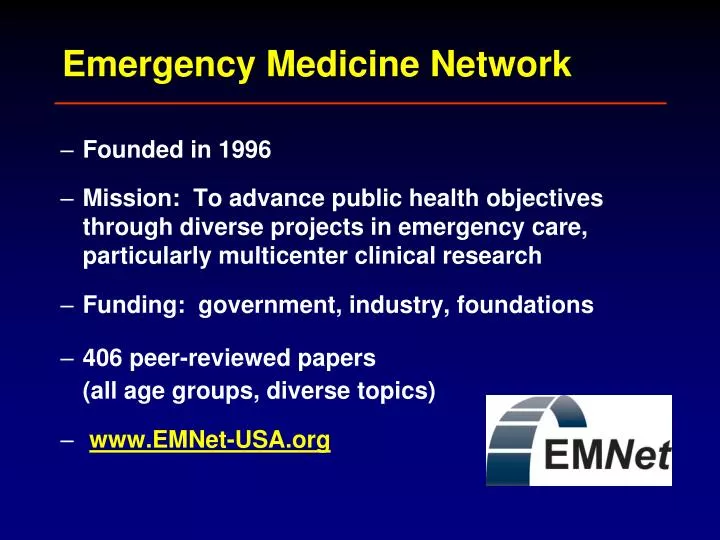 emergency medicine network