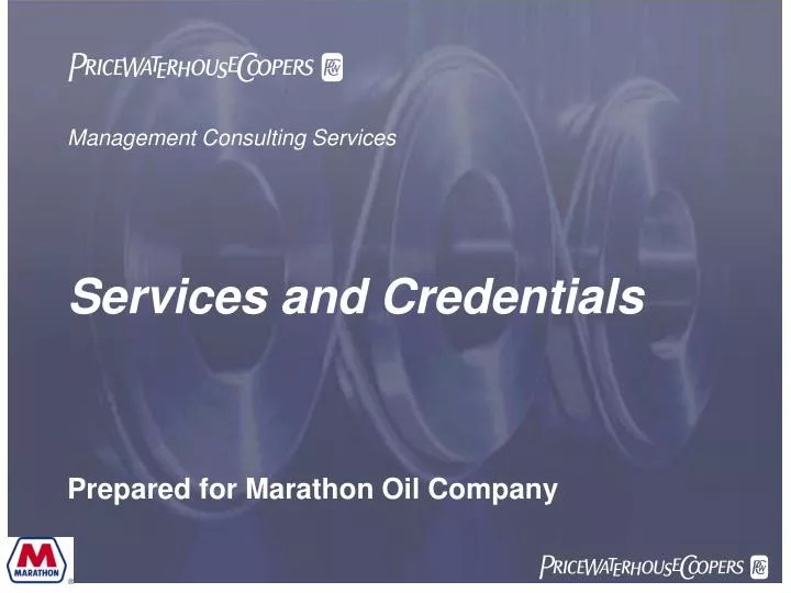 management consulting services services and credentials
