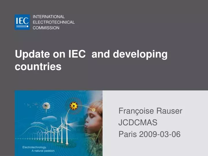 update on iec and developing countries