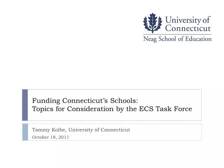 funding connecticut s schools topics for consideration by the ecs task force