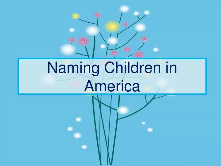naming children in america