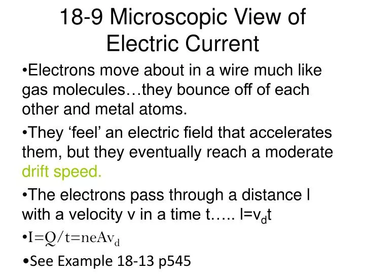 18 9 microscopic view of electric current
