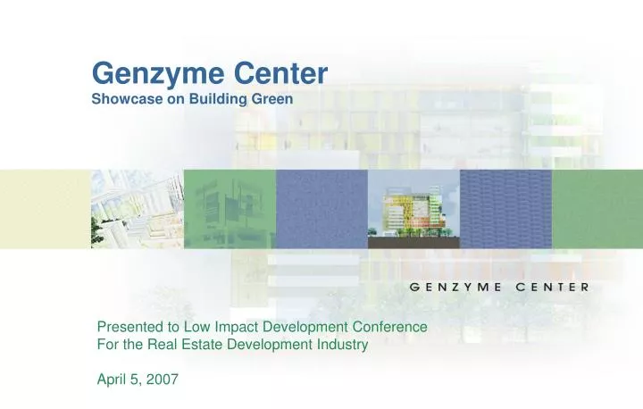 genzyme center showcase on building green