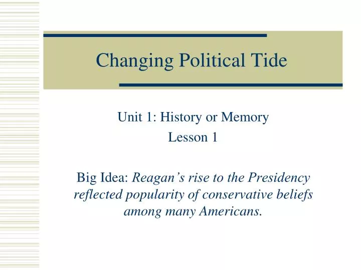 changing political tide
