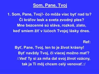 som pane tvoj
