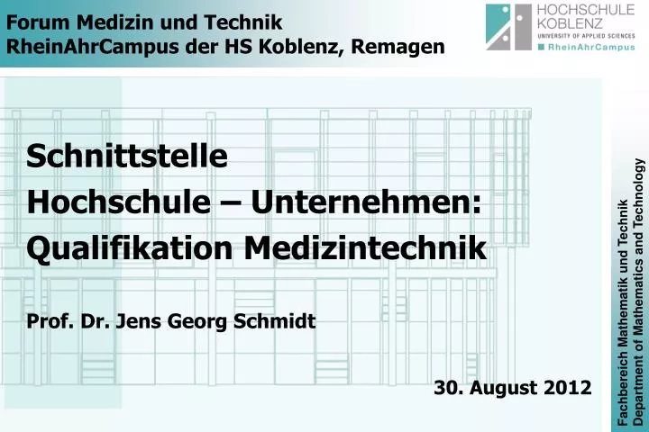 forum medizin und technik rheinahrcampus der hs koblenz remagen