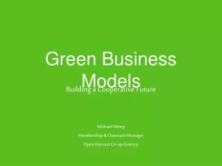Green Business Models
