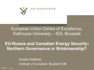 Amelia Hadfield Institute of European Studies/VUB