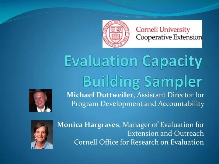 evaluation capacity building sampler