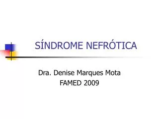 s ndrome nefr tica