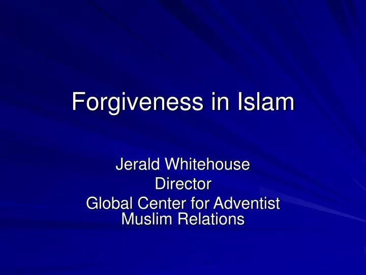 forgiveness in islam