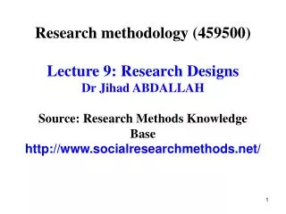 Research Design