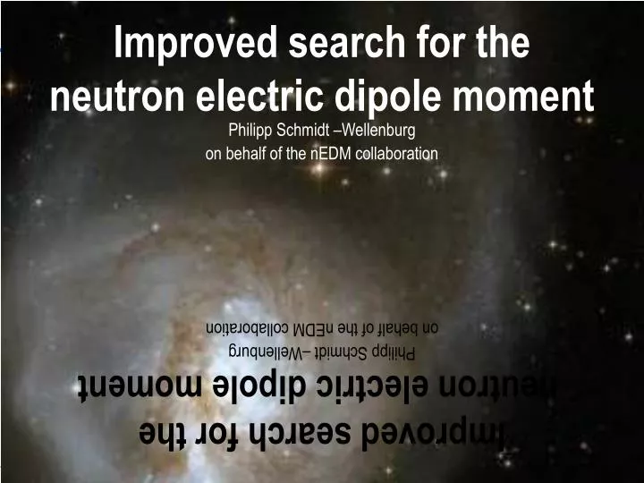 improved search for the neutron electric dipole moment