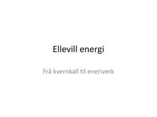 ellevill energi