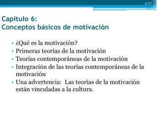 cap tulo 6 conceptos b sicos de motivaci n