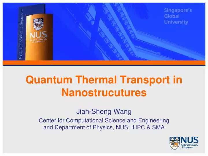 quantum thermal transport in nanostrucutures
