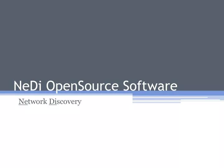 nedi opensource software