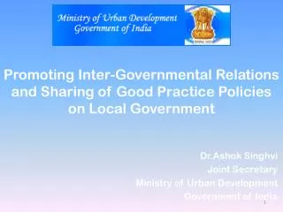 Promoting Inter-Governmental Relations and Sharing of Good Practice Policies on Local Government
