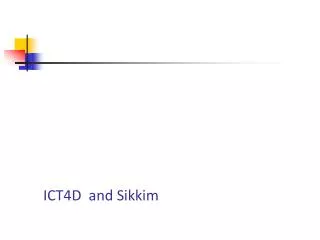 ICT4D and Sikkim