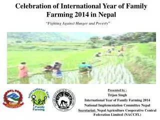 Celebration of International Year of Family Farming 2014 in Nepal