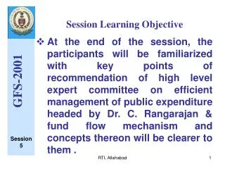 Session Learning Objective