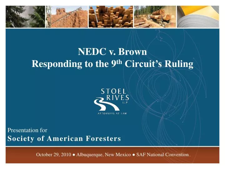 nedc v brown responding to the 9 th circuit s ruling