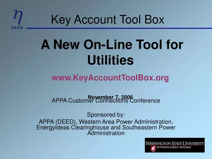 key account tool box