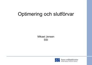 optimering och slutf rvar mikael jensen ssi