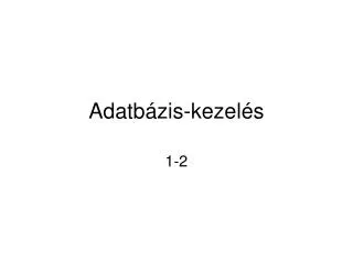 adatb zis kezel s