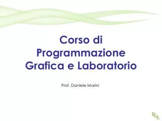 corso di programmazione grafica e laboratorio