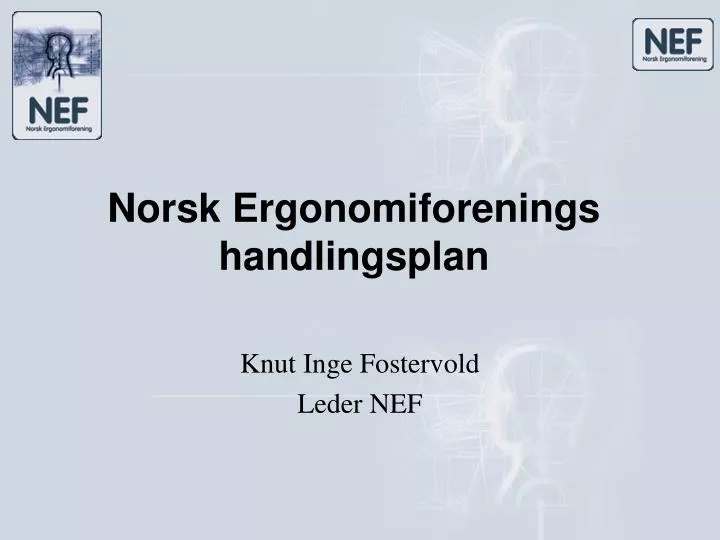 norsk ergonomiforenings handlingsplan