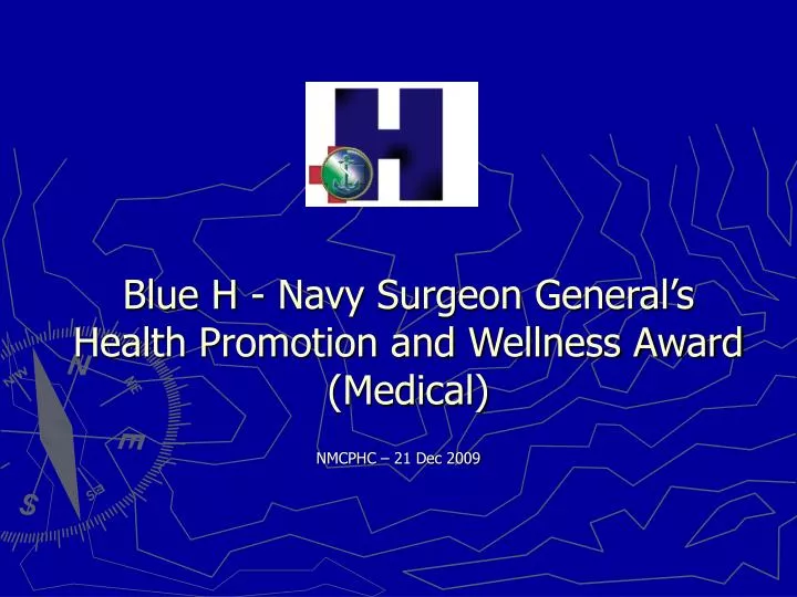blue h navy surgeon general s health promotion and wellness award medical